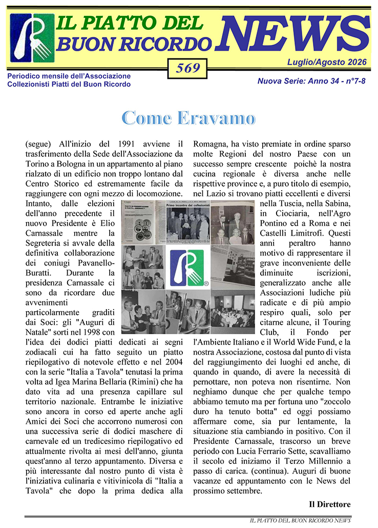 News Luglio/Agosto 2026